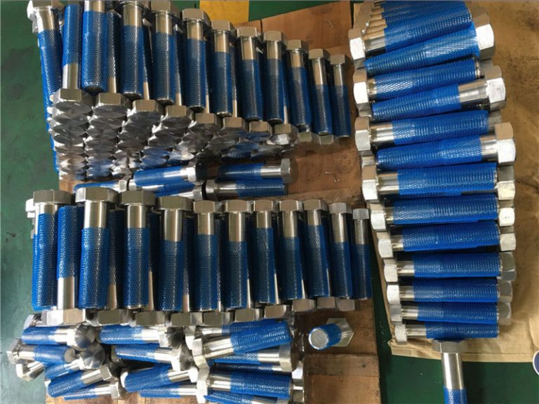 sus 304l en1.4306 ss бэхэлгээний зургаан өнцөгт iso4014 хагас утас